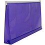 JAM Paper Premium Plastic Expanding Wallet with Zipper Closure, 5" x 10", Purple, 3/Pack (921Z1PUX3)~#|#~388A2A2C-DD0D-4A4B-89A7A8937FD1E4DC_sc7