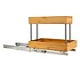 Household Essentials Glidez Steel and Bamboo Organizer, Natural (HE1085)~#|#~388CF7AA-3CDE-4C1E-BDBC65D93324ED0A_sc7