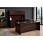 Boss Office Products 66" U-Shaped Desk with File Pedestal and Hutch, Mahogany (GROUPA15-M)~#|#~389059F3-2225-4EC0-A91776164D7AC319_sc7