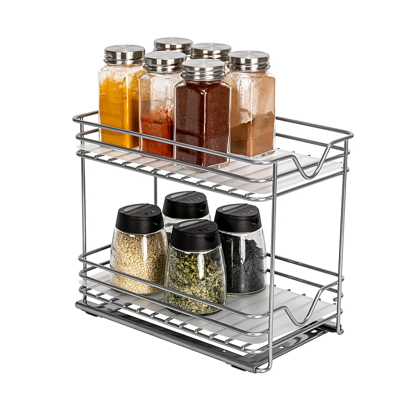 Household Essentials Glidez Metal Organizer, Silver (HH1246-1) image 1