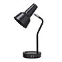 Simple Designs Sleek Essentials LED Desk Lamp, 15.2", with USB Ports, Black (LD1072-BLK)~#|#~38934B70-3EFB-48E2-BE818BF4EB506724_sc7