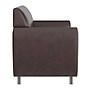 Flash Furniture Hercules Diplomat LeatherSoft Loveseat, Brown/Chrome Legs (BT8272BNCHR)~#|#~3896A2FE-77EB-41F5-B6F9EEF9C6D7636C_sc7