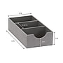 Household Essentials Hard‑Sided Narrow 3‑Section Drawer Organizer Tray, Gray (HH727-1)~#|#~3897FDBF-F524-4C93-B28D8384ECD799AC_sc7