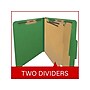 Medical Arts Press Pressboard Classification Folder, 2 Dividers, 2" Expansion, Letter Size, Moss Green, 10/Box~#|#~3898CC00-AD93-4184-9C7BB316CFB94C77_sc7