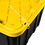 Sterilite 108 Quart Industrial Garage Tote with Snap-on Lid, Plastic, Yellow/Black, 6/Carton (50659Y06CT)~#|#~389BA9BD-F6F6-4566-A6D1FE75E6DDF9F7_sc7