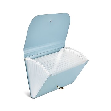 U Brands Premium Plastic Accordion File, 13 Pocket, Letter Size