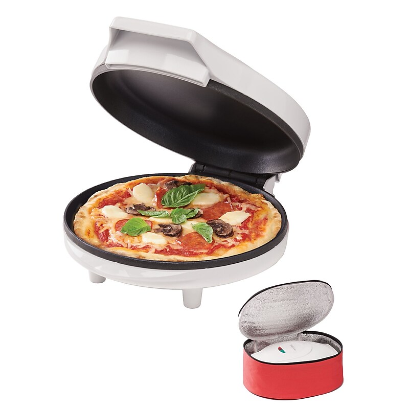Betty Crocker 8-Inch Travel Size Pizza Maker Plus, White (BC-4959CW) image 1