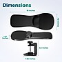 Purely E5920 Foam Non-Skid Arm Rest Pad and Mouse Bundle, Black (PMPE5920BD1)~#|#~38A9596E-0064-4106-BF5F064F072659E3_sc7