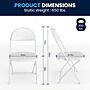Flash Furniture HERCULES™ Plastic Armless Folding Chair With Fan Back, White, 40/Pack (40LEL4WHITE)~#|#~38B6B7F7-15C2-46F0-8E9CEF2C624D2480_sc7