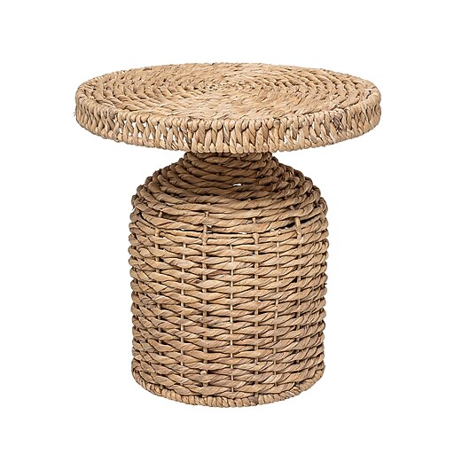 正規品 PERFORMAX Water Hyacinth Table Storied Home Hand-Woven Water Hyacinth Table, Natural (A90256641