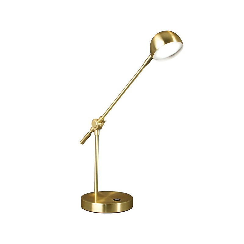 OttLite Direct LED Desk Lamp, 18", Brass (CS01BS9-SHPR) image 1