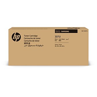 HP 307U Black Toner Cartridge for Samsung MLT-D307U (SV081), Samsung-branded printer supplies are now HP-branded