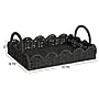 Household Essentials Woven Storage Wicker Basket with Handles, Black (HE1197)~#|#~38C4CD4D-48D9-4D0D-AE7761E403F8A9B1_sc7