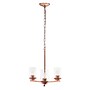 Lalia Home 3-Light 15" Classic Clear Glass and Metal Hanging LED Pendant Chandelier, Rose Gold (LHP-3012-RG)~#|#~38C4E0F2-53F3-4AEA-B485FA29C73A1B24_sc7