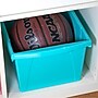 Storex Polypropylene/PP 4 Gallon Classroom Storage Bin, 7.9" x 11.3" x 13.6", Teal, 3/Bundle (STX61477U06C-3)~#|#~38CD7531-8BD6-4B29-A099CD6C32A460C8_sc7