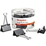 Staples Large Binder Clips, 1" Capacity, Black, 12 Clips/Pack (10669-CC)~#|#~38CE1B7B-BD60-4CFD-B548856BB33DE8A8_sc7