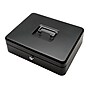 Excello Brands Steel Cash Box with Key Lock, 10 Compartments, Black (CHBX-6213-KY)~#|#~38CF74DE-8EA7-47F0-BCA7521070E55F48_sc7