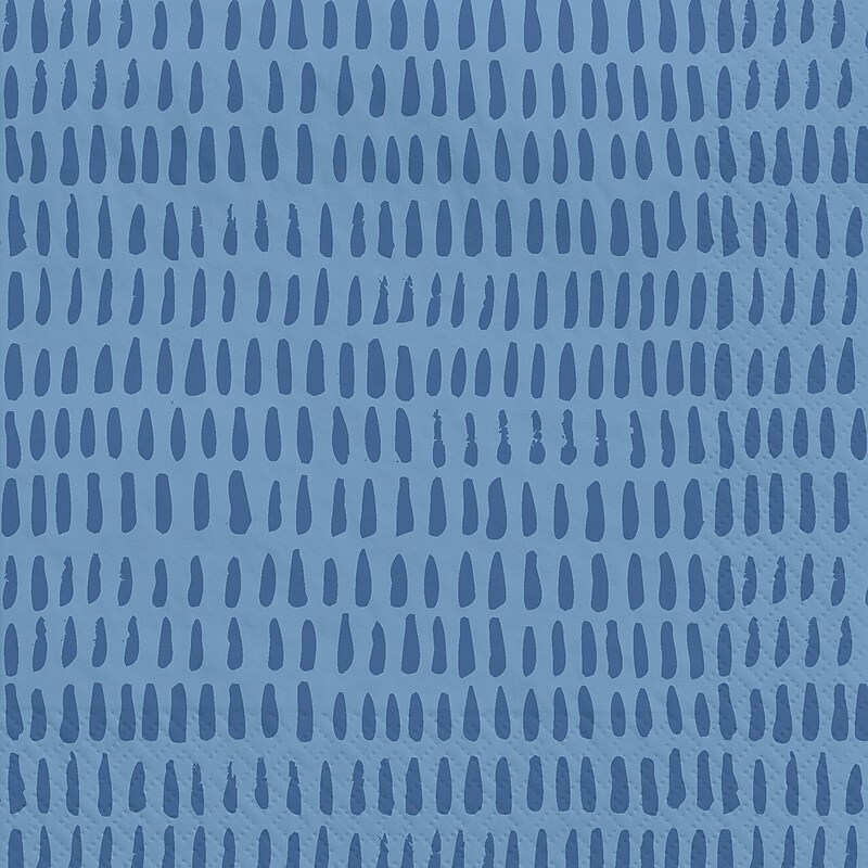 Party City Brushstroke Beverage Napkin, 2-Ply, Indigo, 40 Napkins/Pack (AM600010) image 1