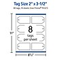 Avery 2" x 3-1/2"  Blank Price & Merchandise Tags, White, 80/Carton (95321-GWT10)~#|#~38D285B6-2BD3-42FA-8BA67615371CB066_sc7
