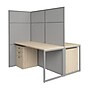 Bush Business Furniture Easy Office 2 Person Cubicle Desk with Drawers, Natural Elm (EODH46SNE-03K)~#|#~38D68BFD-3B90-4972-886A15D65F5087D0_sc7