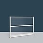 Luxor Translucence 2-Panel Room Divider, 48"H x 70"W, Translucent Plastic (PPWL009)~#|#~38DB1D41-FCFD-4727-BDA99B2807DE3295_sc7