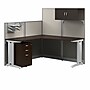 Bush Business Furniture Office in an Hour 63"H x 65"W L-Shaped Cubicle Workstation, Mocha Cherry (WC36894-03STGK)~#|#~38DCAED7-C54B-40C5-927ACF269F76A779_sc7