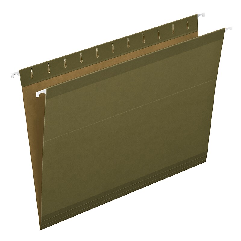 Pendaflex Hanging File Folder, 5-Tab, Letter Size, Green, 25/Box (PFX 4152) image 1