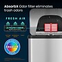 halo TapCan Stainless Steel Rectangular Pedal Sensor Trash Can with AbsorbX Odor Control System, Black Trim, 13 Gal. (TC13SB)~#|#~38E04B35-3E00-48FA-AFA860D58A4D7D74_sc7