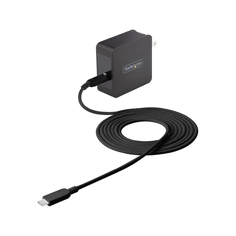 StarTech USB-C Wall Charger, Black (WCH1CBK) image 1