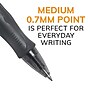 BIC Gel-ocity Original Retractable Gel Pens, Medium Point, 0.7mm, Black Ink, Dozen (31563)~#|#~38F20B06-1DCA-4C7F-A70B4C4E558E3591_sc7