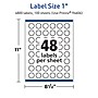 Avery TrueBlock Burst Multipurpose Labels, 1", White, 4800/Box (94606)~#|#~38F28D2C-3DF7-4427-902944DF53C06D9E_sc7