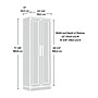 Sauder HomePlus 71"H Storage Cabinet, Dakota Oak (411985)~#|#~38F3D2B1-D300-4BF7-BB18C8B6E470ABDB_sc7