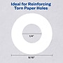 Avery Self-Adhesive Plastic Reinforcement Labels, 1/4" Diameter, Matte White, 200/Pack (13967/5729)~#|#~38F85433-8BE5-4BB6-B0D37D63C211FBD6_sc7