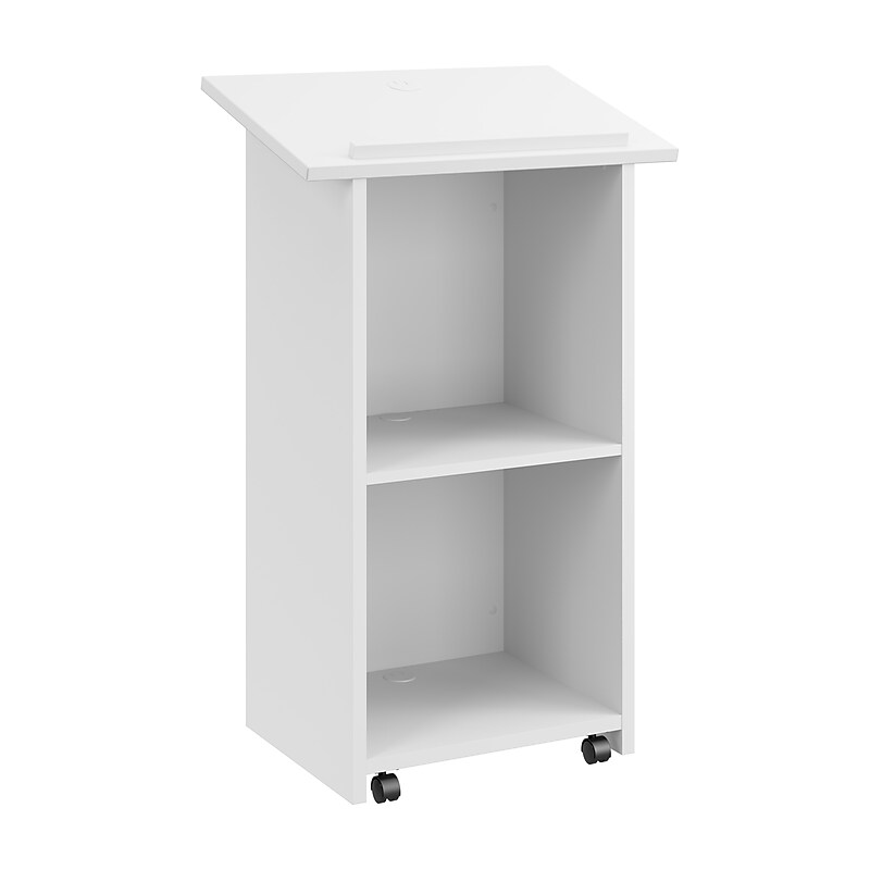 Bush Business Furniture Envision 48"H Stand Up Lectern, White (NVD129WH) image 1
