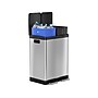 HLS Commercial Stainless Steel Trash & Recycling Bin Combo, 16-Gallon, Silver (HLSS16RFR)~#|#~3900BDED-26E9-446D-91CFC175B5FE0C3C_sc7