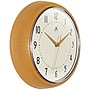 Infinity Instruments Round Retro Saffron Wall Clock, Aluminum, 12" (10940SY-12)~#|#~390830CD-B30E-4A63-9DF7A739E0BF6B04_sc7