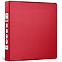 Staples 1 1/2" 3-Ring Non-View Binder, D-Ring, Burgundy (55365/26302)~#|#~3908398F-3C55-4E84-AE846D399295A50C_sc7