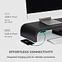 Anji Mountain Mango Wood Monitor Stand with Two USB Ports, Up to 32" Monitor, Black (MS-CRV-BLK-P)~#|#~39091421-E20F-45E7-9A4D8D4ACB738A76_sc7
