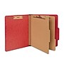 Staples Moisture Resistant Classification Folder, 2-Dividers, 2.5" Expansion, Letter Size, Dark Red, 10/Box (ST614622-CC)~#|#~3909B49F-9A9E-4057-97CE289B3BB747D6_sc7