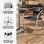 Flash Furniture Lila Indoor-Outdoor 31.5'' Round Table Set with 4 Rattan Chairs, Black (TLH32RD020BKCH4)~#|#~3909F3E4-6521-4C8E-BBB787B23E8E23C5_sc7