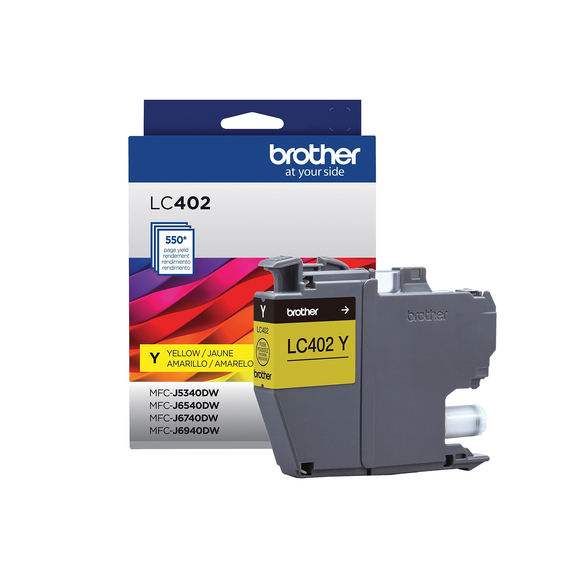 Brother LC402 Yellow Standard Yield Ink Cartridge, Prints Up to 550 Pages (LC402YS) Sansujyuku sansujyuku.com