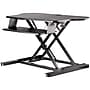 StarTech Adjustable Large Surface Corner Sit Stand Desk Converter for Dual Monitors, Keyboard Tray, 35" x 21" (ARMSTSCORNR)~#|#~391229AA-0E01-40FC-B93305F2AC36384F_sc7