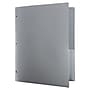 JAM Paper Smooth 3-Hole Punched 2 Pocket Plastic Folder, Assorted Colors, 6/Pack (383HHPPassrt)~#|#~3912C330-814C-4A8C-971CBBF3F3D5178E_sc7