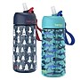 bentgo Plastic Water Bottle, 15 oz., Rocket/Shark, 2/Pack (BGKDWB2-3)~#|#~391307CF-E8C1-40EE-A994BC0C5BB25C25_sc7