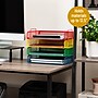 Mind Reader Metal Side Loading Stackable Letter Tray, Multicolored (DSTACK4-ASST)~#|#~3914075F-E15E-4194-9A6ED95A847BDC45_sc7