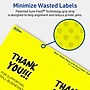 Avery Laser/Inkjet Multipurpose Square Labels, 4" x 4", Neon Yellow, 320/Box (94100)~#|#~39155AFB-AACC-4E2A-A3FADFD8677C56D0_sc7