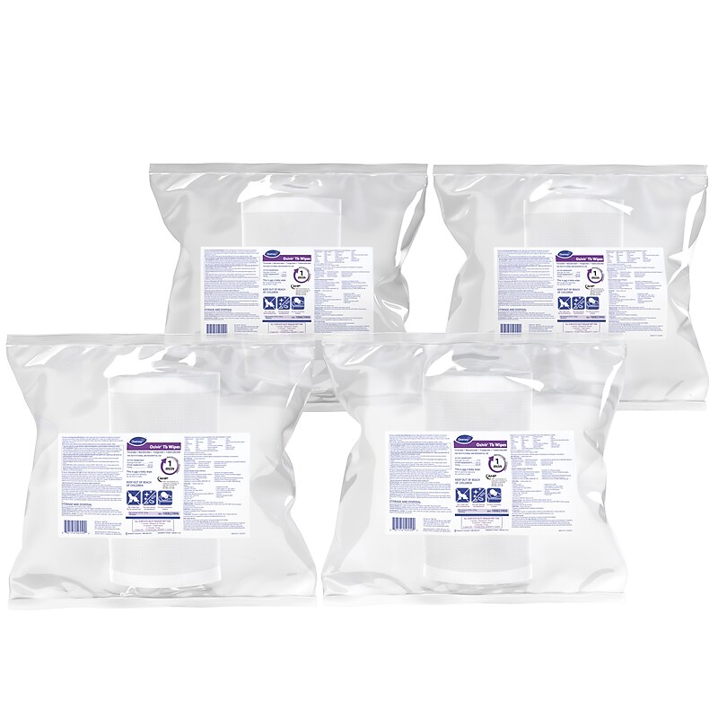 Oxivir Disinfecting Wipes Refill, Fresh Citrus Scent, 160 Wipes/Container, 4/Carton (100823906) image 1