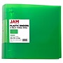 JAM Paper 4" 3-Ring Flexible Poly Binder, Green (PB75245GR)~#|#~3926D726-B306-4DE9-862A6E8BE99A1CE2_sc7