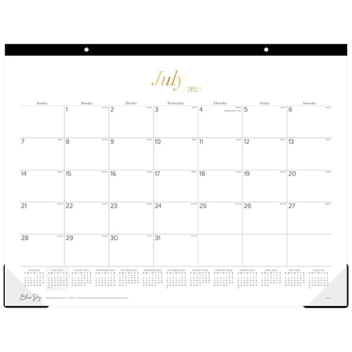 20242025 Blue Sky Elevated 22" x 17" Academic Monthly Desk Pad
