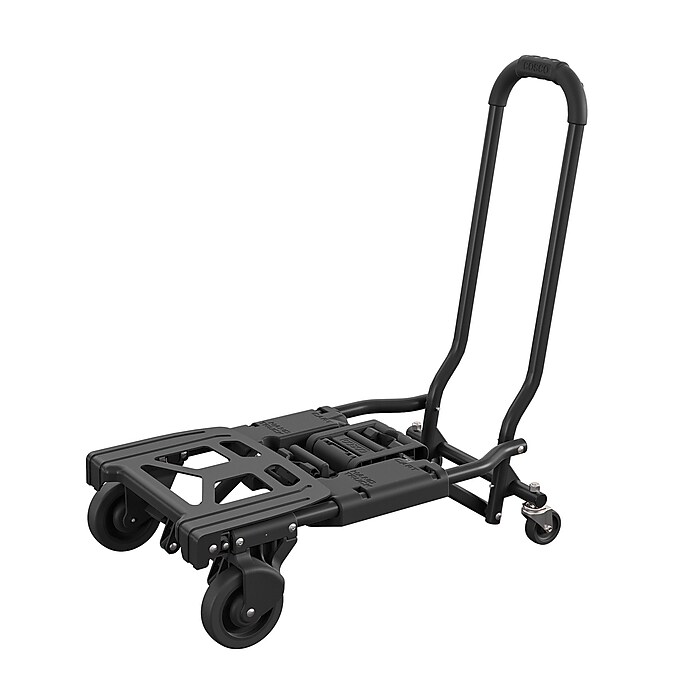 2-in-1 Folding Aluminum Hand Truck & Platform Cart - 300 Lb Capacity, Heavy Duty